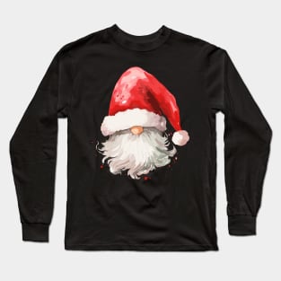 Classic Santa faces - Funny Christmas Holiday Long Sleeve T-Shirt